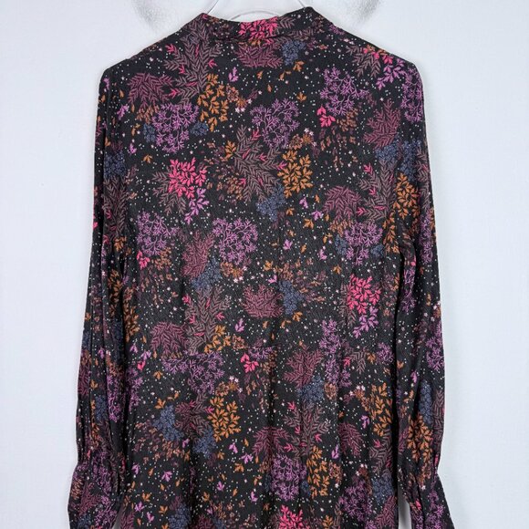 MKT Studio Ronnie Leafy Print Button Front Midi Shirt Dress FR Size 38 US Size 6 - Picture 11 of 14